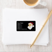 Santa Gezicht Adresetiketten (M) Etiket (Insitu)