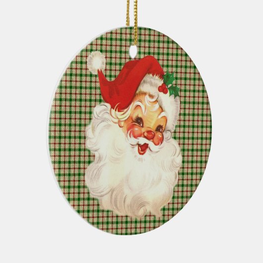 Santa gezicht  keramisch ornament (Rechts)