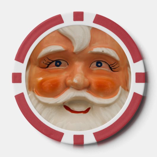  santa gezicht poker chips (Voorkant)