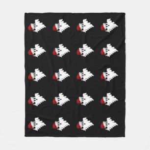 Santa Ghost Fleece Deken
