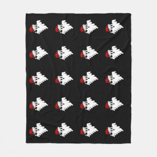 Santa Ghost Fleece Deken
