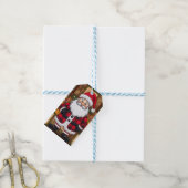 Santa Gift Bag Cadeaulabel (Met Touw)