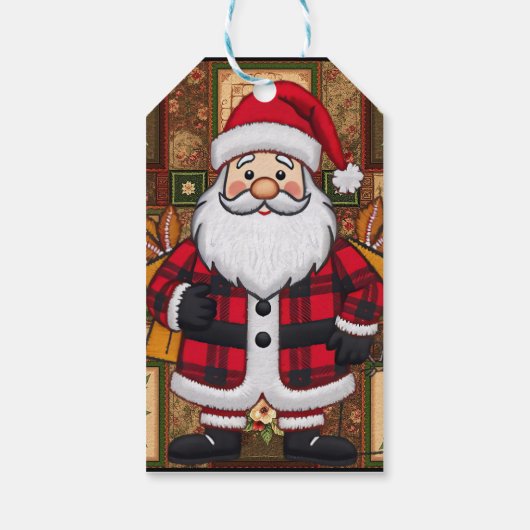 Santa Gift Bag Cadeaulabel (Achterkant)