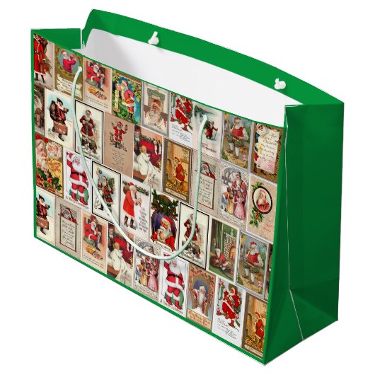 Santa Gift Bag Groot Cadeauzakje (Achterkant Gekanteld)