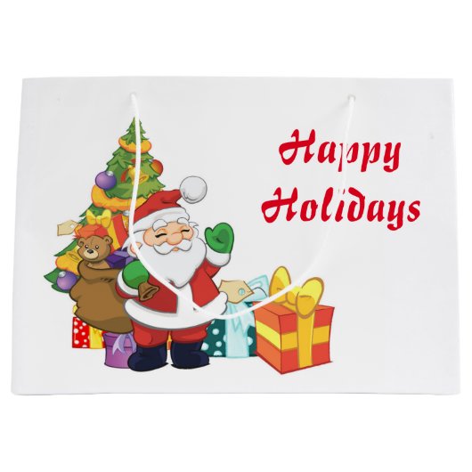 Santa Gift Bag Groot Cadeauzakje (Voorkant)