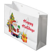 Santa Gift Bag Groot Cadeauzakje (Voorkant Gekanteld)