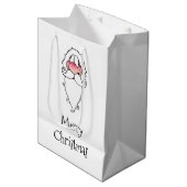 Santa Gift Bag Medium Cadeauzakje (Voorkant Gekanteld)