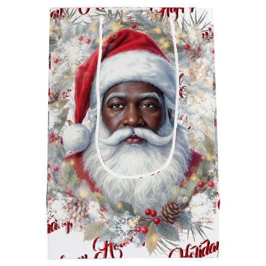 Santa Gift Bag Medium Cadeauzakje (Achterkant)