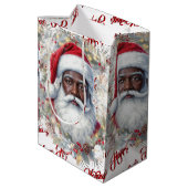 Santa Gift Bag Medium Cadeauzakje (Achterkant Gekanteld)