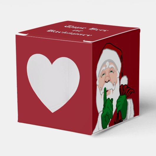 Santa Gift Box Pas kerstcadeaudozen aan Bedankdoosjes (Voorkant Zijde)