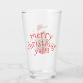 Santa Gift Giving Armadillo Texas Glas (Achterkant)