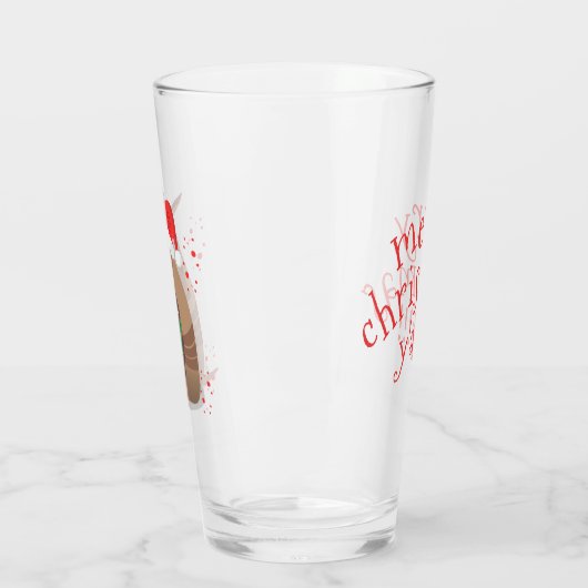 Santa Gift Giving Armadillo Texas Glas (Links)