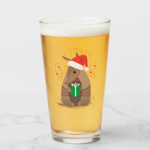 Santa Gift Giving Armadillo Texas Glas