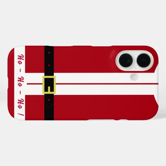 Santa Gift Kerstmis iPhone Case (Achterkant (horizontaal))