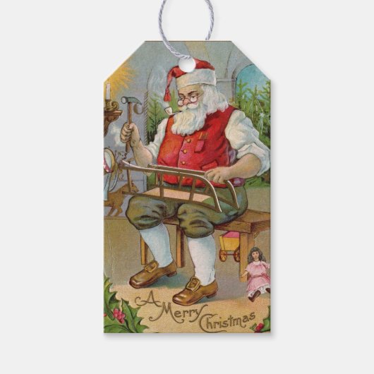 Santa Gift Label Cadeaulabel (Voorkant)