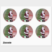 Santa Gift Label Sticker (Vel)