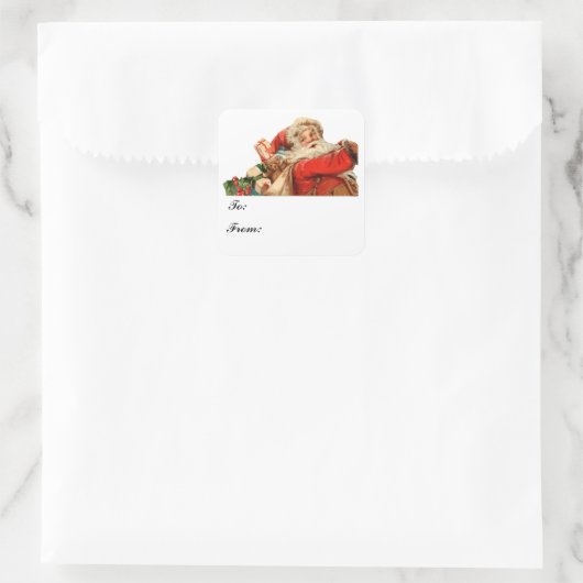 Santa Gift Label Sticker (Tas)