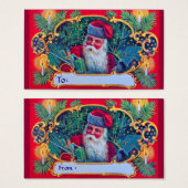 SANTA  GIFT LABEL VISITEKAARTJES (Voorkant /achterkant)