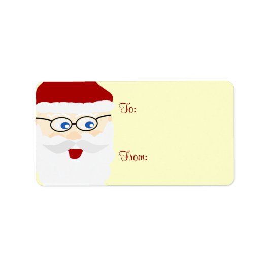 Santa Gift-Labels Etiket (Voorkant)