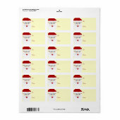 Santa Gift-Labels Etiket (Full Sheet)