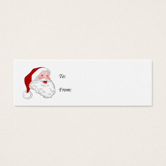 Santa Gift-Labels Mini Visitekaartjes (Voorkant)