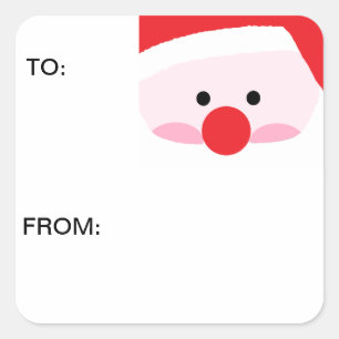 "Santa Gift Labels" Stickers
