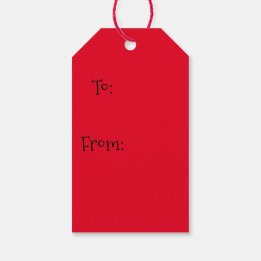Santa Gift Tags Cadeaulabel (Achterkant)