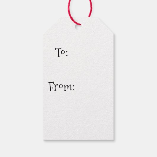 Santa Gift Tags Cadeaulabel (Achterkant)