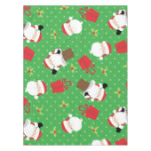 Santa, Gifts en Holly Holiday Tablecloth Tafelkleed (Voorkant)