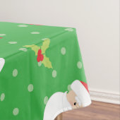 Santa, Gifts en Holly Holiday Tablecloth Tafelkleed (Voorbeeld)