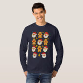 Santa & Gingerbread Cookies Crew - Sugar & Spice T-shirt (Voorkant volledig)