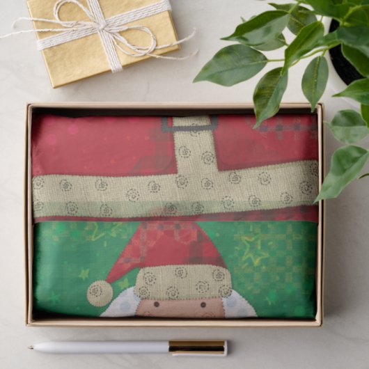 Santa Gingerbread Festive Christmas Tissuepapier (Geschenk)