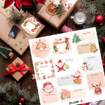 Santa Gingerbread House Holiday Christmas Gift Lab Sticker<br><div class="desc">Deze schattige Santa Gingerbread House Holiday Christmas Gift Label Stickers zijn de perfecte finishing touch voor uw vakantie cadeaus. Met een charmant schattig Santa gingerbread huis ontwerp, deze stickers voegen een vleugje zoetheid toe aan elk geschenk. Of je nu cadeaus geeft aan familie, vrienden of collega's, deze cadeau-stickers zorgen ervoor...</div>