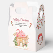 Santa Gingerbread House Kerstfeest Bedankdoosjes (Geopend)