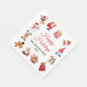 Santa Gingerbread House Kerstmis feestdag Servet (Hoek)