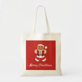 Santa Gingerbread Man | Basis-Tas Tote Bag (Voorkant)
