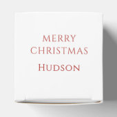 Santa Gingerbread Man Favoriet Box Bedankdoosjes (Bovenkant)