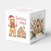 Santa Gingerbread Man Favoriet Box Bedankdoosjes (Achterkant)