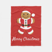 Santa Gingerbread Man | Fleece deken (Voorkant)