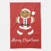 Santa Gingerbread Man | Keukenhanddoek (Verticaal)