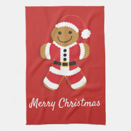 Santa Gingerbread Man | Keukenhanddoek