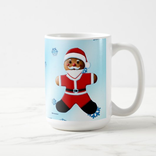 Santa Gingerbread Man Koffiemok (Rechts)