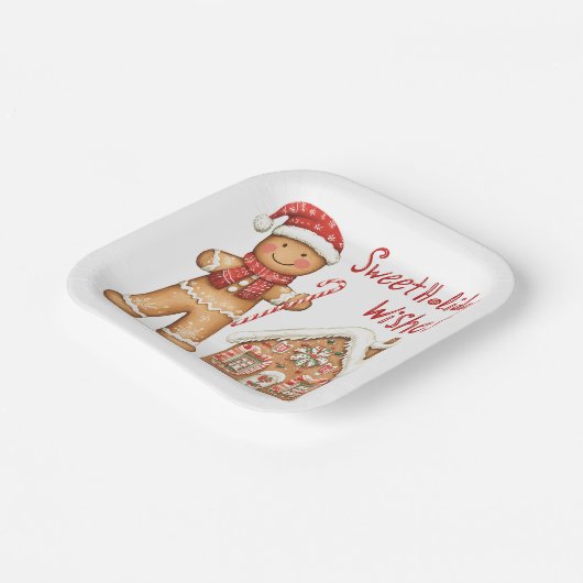 Santa Gingerbread Man Paper Bord (Gebogen)