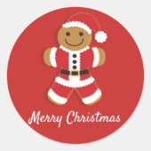 Santa Gingerbread Man | STICKER (Voorkant)