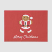 Santa Gingerbread Man | Weefselpapier Tissuepapier (Voorkant)