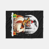 Santa Gingerbread Riding Guinea Pig Christmas Kind Fleece Deken (Voorkant (Horizontaal))