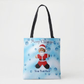 Santa Gingerbread - Vrolijk Kerstfeest Tote Bag (Voorkant)