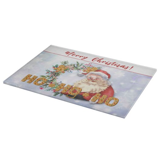 Santa & Gingerbrood Ho-Ho-Ho Snijplank (Hoek)