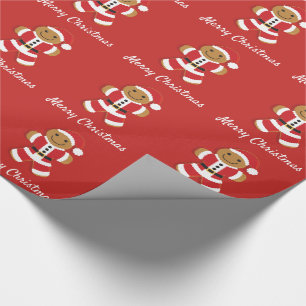 Santa Gingerbrood Man   Papier voor onmiddellijke 