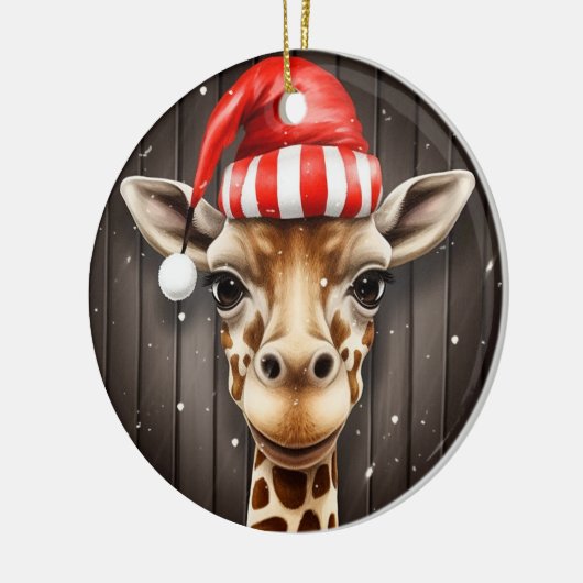 Santa Giraffe Ornament (Links)